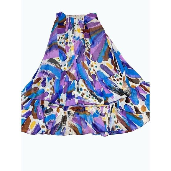 Fumblin' Foe Paris Italy London  High Low Skirt Small - Picture 3 of 6